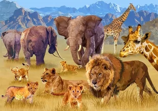 Puzzle 1500 Afrykańskie zwierzęta - Puzzle - miniaturka - grafika 1