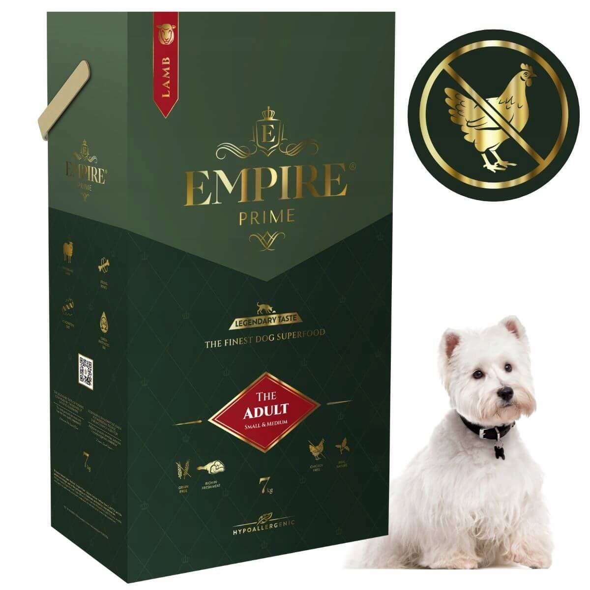 Edgard & Cooper Naturalna sucha karma premium dla dorosłych psów – bez zbóż i białka (kurczak, 7 kg)