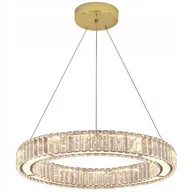 Lampy sufitowe - Lampa wisząca Toolight Złota Kryształowa Glamour Żyrandol Led - miniaturka - grafika 1
