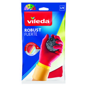 Ściereczki, gąbki, czyściki - Vileda 681 wytrzymała guma rękawice  idealnie nadaje się do wszelkich prac o niskim poziomie szczegółowości w gospodarstwie domowym, które wymagają zwiększenia ochrony, , , czerwony, 683 - miniaturka - grafika 1