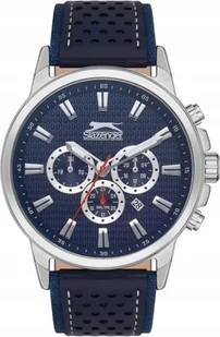 Zegarek Zegarek męski SLAZENGER SL.09.2105.2.01 granatowy fashion na prezent - Zegarki męskie - miniaturka - grafika 1
