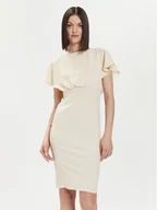 Sukienki - Rinascimento Sukienka koktajlowa CFC0118271003 Beżowy Regular Fit - miniaturka - grafika 1