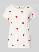 Koszulki i topy damskie - T-shirt w kroju relaxed fit z mieszanki lyocellu Model 'AVA' - miniaturka - grafika 1