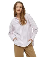 Koszulki i topy damskie - Peppercorn Damska koszulka z dekoltem w serek Monique, różowy w paski, L, Różowy pasek fuksja, L - miniaturka - grafika 1