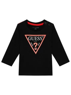Bluzy dla chłopców - Guess Bluzka L84I29 K8HM0 Czarny Regular Fit - grafika 1