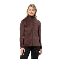 Kurtki damskie - Damska kurtka polarowa Jack Wolfskin ROTWAND FZ W dark maroon - XS - miniaturka - grafika 1
