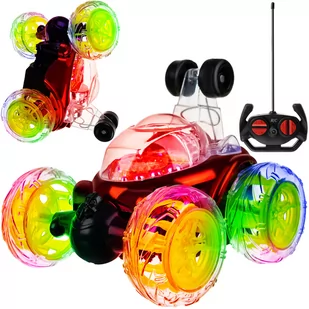 IsoTrade Samochód akrobata &quot;Crazy Twister&quot czerwony S4694 00004694 - Zabawki zdalnie sterowane - miniaturka - grafika 1