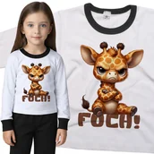 Piżamy dla dziewczynek - Piżama dziecięca Śmieszna Mała Obrażona Żyrafa Żyrafka Foch 86/92 - VoloDonum - miniaturka - grafika 1