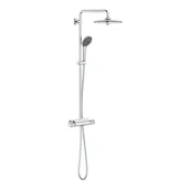 Zestawy prysznicowe - Grohe Vitalio Joy System 260 Zestaw prysznicowy natynkowy termostatyczny z deszczownicą chrom 26403002 - odbiór osobisty: Kraków, Warszawa - miniaturka - grafika 1