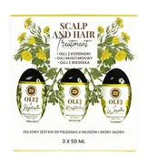 Maski do włosów - Mexmo - Zestaw (Olej z wiesiołka 50ml + Olej musztardowy 50ml + Olej z kozieradki 50ml) - miniaturka - grafika 1