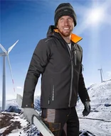 Kurtki męskie - Kurtka męska Ardon SOFTSHELL VISION H9178 H9179 H9180 Ardon - modna ocieplana zimowa kurtka z wysokiej jakości materiału, - ciemnoniebieski H9139 2XL - miniaturka - grafika 1