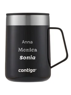 Kubek termiczny z grawerem Contigo Streeterville 420 ml - Czarny - Kubki termiczne - miniaturka - grafika 1