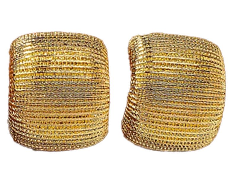 Kolczyki nowoczesne blaszki prostokąty duże na sztyft elegancki wzór