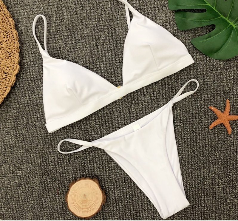 Bikini Brazylijskie Dwuczęściowy Strój Kąpielowy STRINGI - L