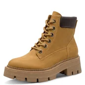 Botki damskie - Tamaris Damskie sztyblety Lace Boot Flat 1-25921-45, Corn, 41 EU, ziarno, 41 EU - miniaturka - grafika 1