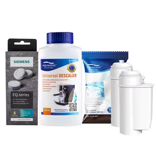 Zestaw Bosch - Filtr Al-Inte 2szt, Uniwersalny Odkamieniacz 250ml, Siemens TZ80001 Tabletki Czyszczące - Akcesoria i części do ekspresów do kawy - miniaturka - grafika 1