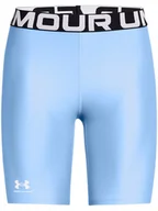 Spodnie sportowe damskie - Under Armour Szorty sportowe "HeatGear" w kolorze błękitnym - miniaturka - grafika 1