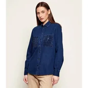 Koszule damskie - GUESS Jeansowa koszula MONIQUE Regular Fit - miniaturka - grafika 1