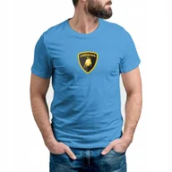 Koszulki męskie - Koszulka Męska Royal Blue r. XXL SAMOCHODY 017 - miniaturka - grafika 1