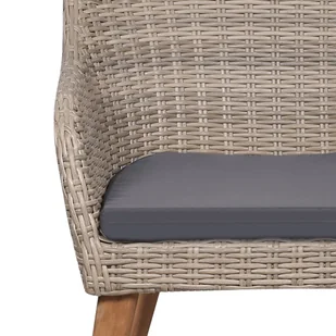 5-cz. zestaw mebli ogrodowych z poduszkami, brązowy - Meble ogrodowe - miniaturka - grafika 7