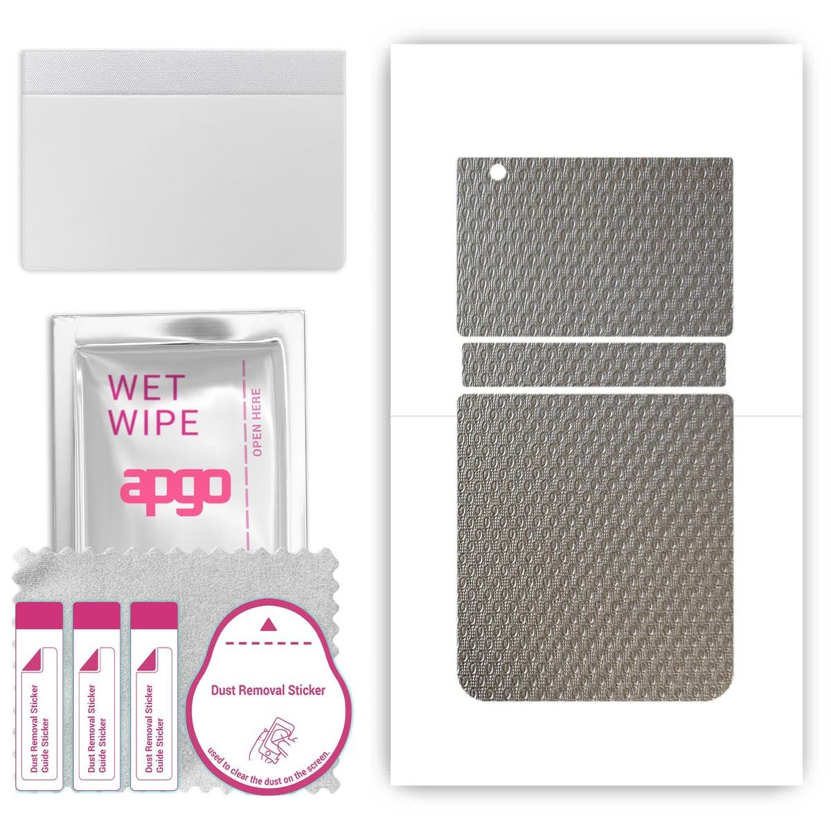 Folia naklejka skórka strukturalna na TYŁ do Samsung Galaxy Z Flip 3 - Aluminium krople - apgo SKINS