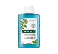 Szampony do włosów - Pierre-Fabre Klorane szampon z organiczną miętą, detoks dla włosów normalnych 200 ml - miniaturka - grafika 1