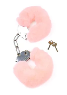 Akcesoria BDSM - Fetish Fantasy Furry CuLight Pink - Kajdanki z futerkiem, jasnoróżowe - grafika 1