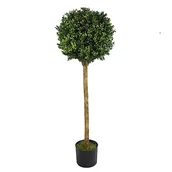 Sztuczne drzewka - Leaf 120 cm (4 stóp) sztuczny bukszpan bukszpanowa kula Topiary Tree - miniaturka - grafika 1