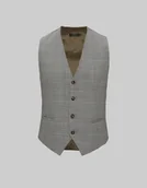 Kamizelki męskie - kamizelka do zestawu caronia slim fit szary - miniaturka - grafika 1