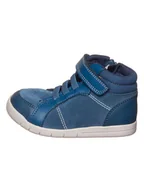 Buty dla dziewczynek - Clarks Skórzane sneakersy "Emery Beat" w kolorze niebieskim - miniaturka - grafika 1