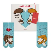 Skarpetki męskie - Skarpetki dla zakochanych (brunet + ciemny blondyn) r.36-40 + pudełko - miniaturka - grafika 1