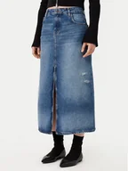 Spódnice - HUGO Spódnica jeansowa 50531699 Niebieski Regular Fit - miniaturka - grafika 1