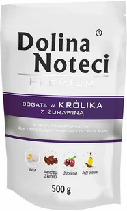 Dolina Noteci Premium w saszetkach, 40 x 500 g - Bogata w królika z żurawiną - Mokra karma dla psów - miniaturka - grafika 1