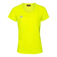 Koszulki i topy damskie - Kappa Kappa Damski Fania T-shirt techniczny, żółty (Amarillo Fluor), 6Y 304TP50_922_6Y - miniaturka - grafika 1