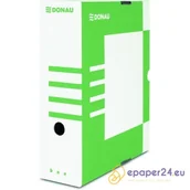 Pojemniki biurowe - PUDŁO ARCHIWIZACYJNE 1000 KARTEK KARTONOWE FSC DONAU, ZIELONY - miniaturka - grafika 1