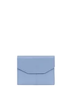 Portfele - Hexagona 1 klapka Stop RFID portfel kompatybilny z kartami kredytowymi, CNI i prawem jazdy - dla kobiet, kolekcja paryska - skóra bydlęca ziarnista, Lawendowy niebieski, Taille unique - miniaturka - grafika 1