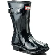 Kalosze damskie - Kalosze Hunter Org Short Gloss WFS1000RGL Granatowy - miniaturka - grafika 1