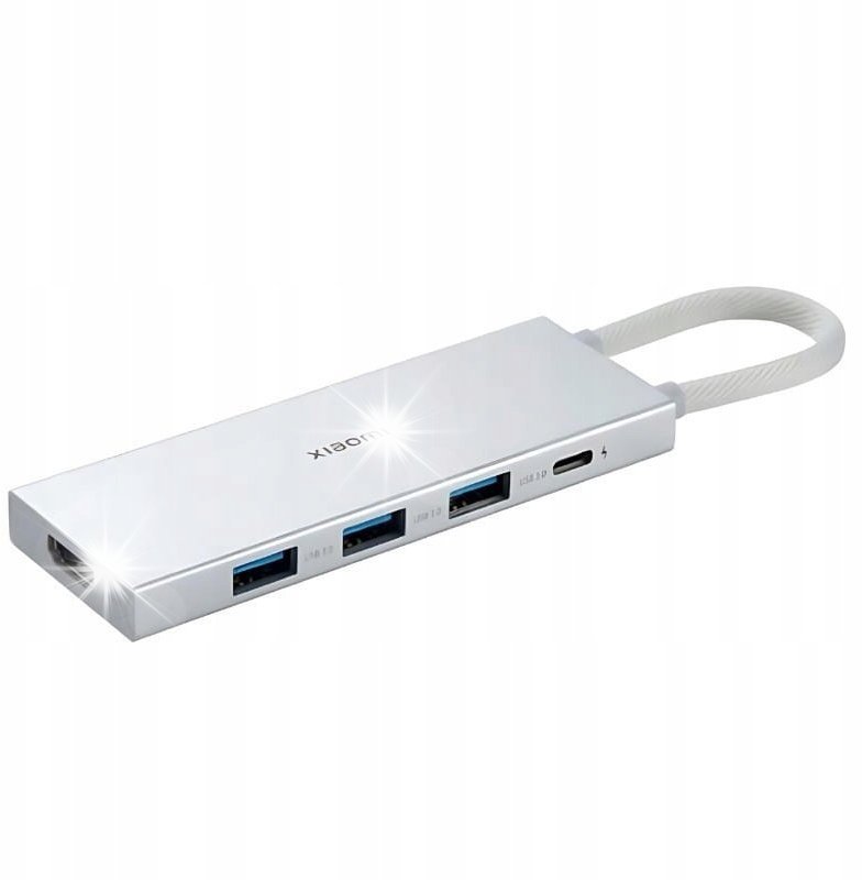 HUB USB Koncentrator USB-C Xiaomi 5-in-1 Type-C Hub HDMI USB 3.0 obsługa 4K i PD3.0
