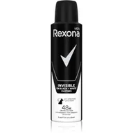 Dezodoranty i antyperspiranty męskie - Rexona MEN spray INVISIBLE BLACK&WHITE 150ml - miniaturka - grafika 1