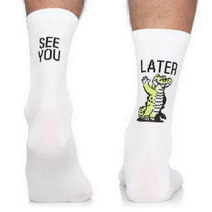 Oddychające skarpety rowerowe Todo Cycling Pro z napisem SEE YOU LATER termoaktywne skarpetki kolarskie, 43-46 - Skarpetki męskie Oddychające skarpety rowerowe Todo Cycling Pro z napisem SEE YOU LATER termoaktywne skarpetki kolarskie, 43-46 - Skarpetki męskie - miniaturka - grafika 1