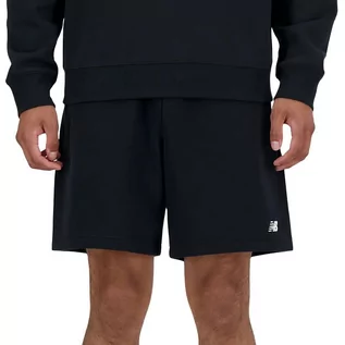 Spodnie sportowe męskie - Spodenki New Balance MS41520BK - czarne - grafika 1
