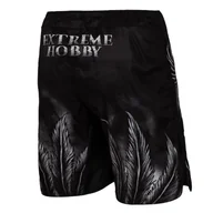 Kimona, stroje i obuwie - Extreme Hobby Spodenki MMA Husarz Czarne S - miniaturka - grafika 1