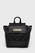 Plecaki - Love Moschino plecak damski kolor czarny mały gładki - miniaturka - grafika 1