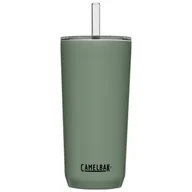 Kubki termiczne - Kubek termiczny ze słomką Camelbak Straw Tumbler Vacuum Insulated 600ml moss zielony - miniaturka - grafika 1