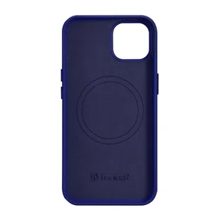 iCarer Litchi Premium Leather Case skórzane etui iPhone 14 magnetyczne z MagSafe ciemnoniebieski (WMI14220709-DB) - Etui i futerały do telefonów - miniaturka - grafika 3