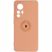 Etui i futerały do telefonów - Bizon Etui Case Silicone Ring do Xiaomi 12T/12T Pro pomarańczowe - miniaturka - grafika 1