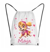 Plecaki worki - Plecak Szkolny Worek Z IMIENIEM Psi Patrol Skye - miniaturka - grafika 1