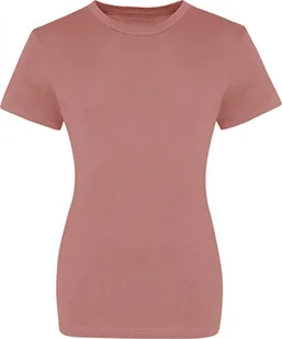 Just Ts JT100F Koszulka damska The 100 Girlie T, krótkie rękawy - Kolor: Dusty Pink - Rozmiar: XS - Koszulki i topy damskie - miniaturka - grafika 1