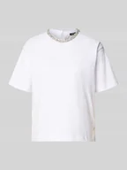 Koszulki i topy damskie - T-shirt z detalem z logo model ‘Thei’ - miniaturka - grafika 1