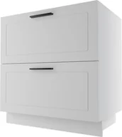Meble kuchenne - Bergamo Szafka Dolna D2E/80 Hettich Biały Mat - miniaturka - grafika 1